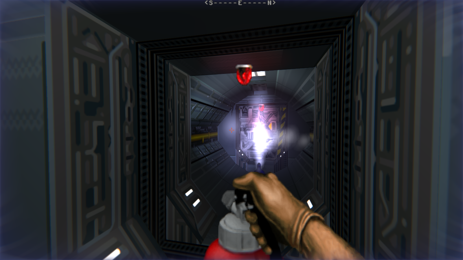 DRRP Doom RPG Remake Project SEC1 Sector 1 Gateway Steam Fire Extinguisher Flashlight Screenshot