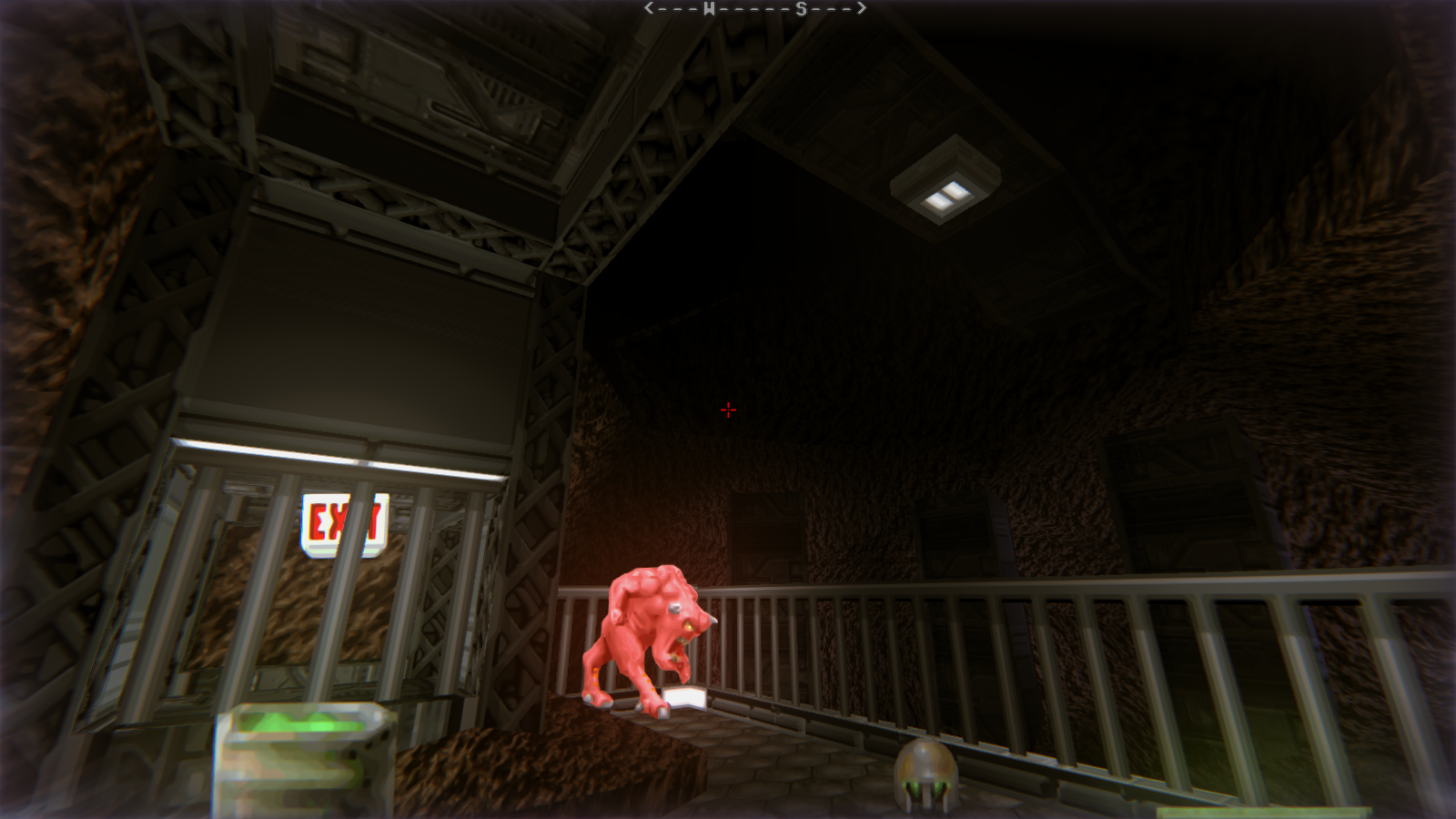 DRRP Doom RPG Remake Project SEC4 Sector 4 Pinky Barrel Caves Exit Screenshot