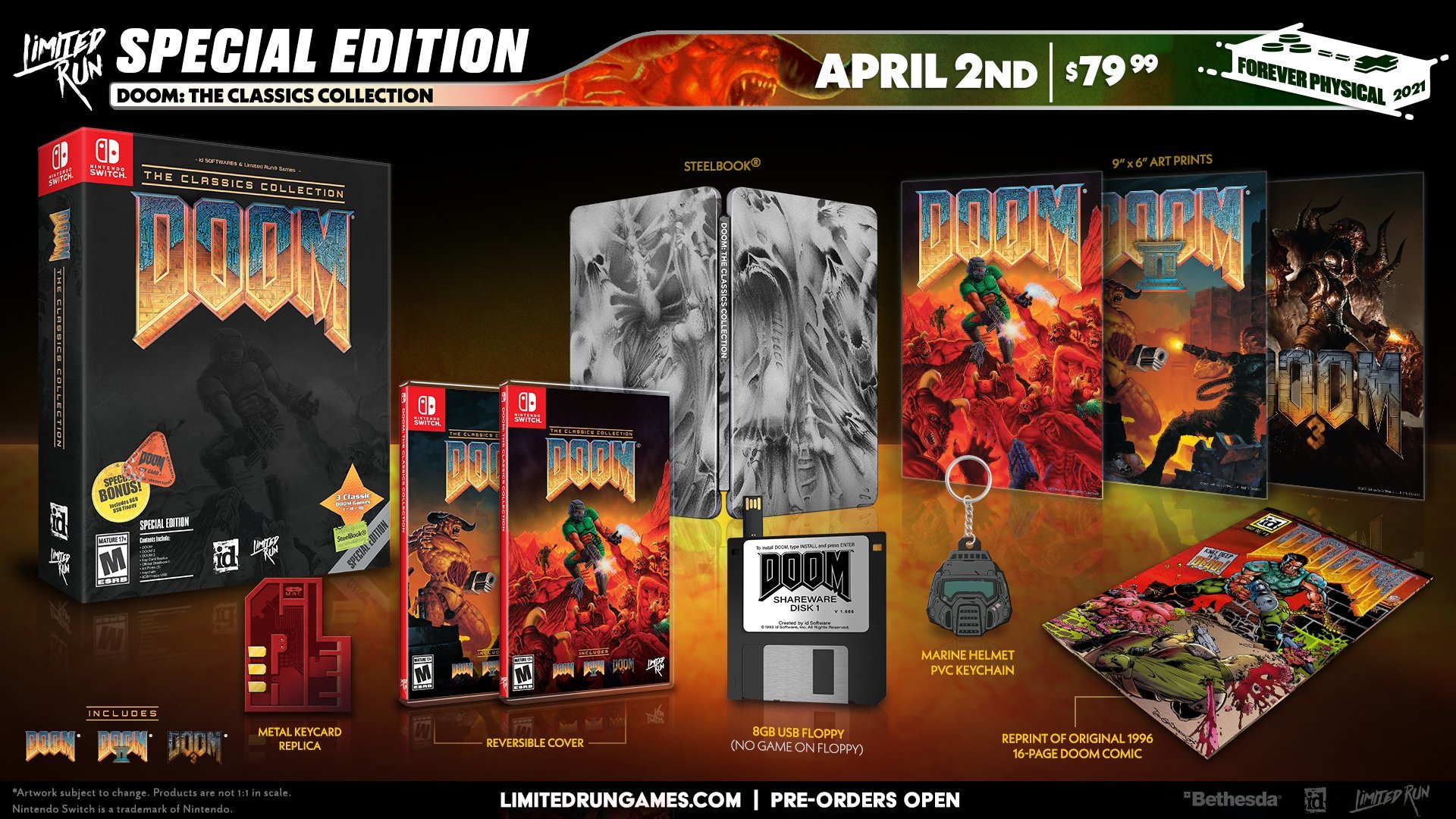 Classic games collection. Коллекционное издание Doom для Nintendo Switch. Doom Classic Special Edition Nintendo Switch. Doom: the Classics collection (Special Edition).