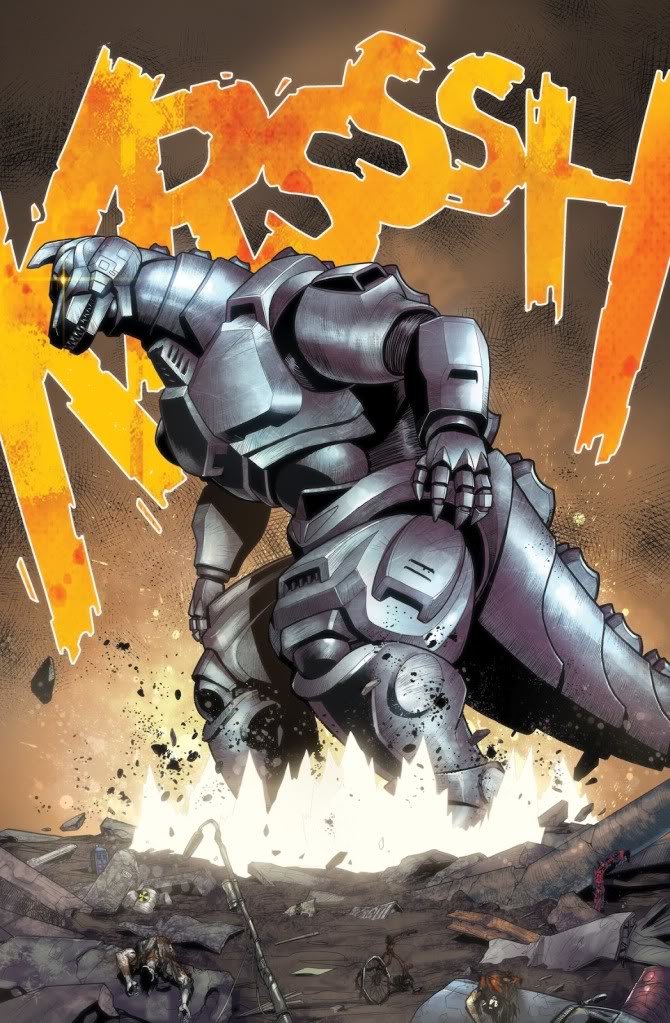 Comic artwork of Mechagodzilla II