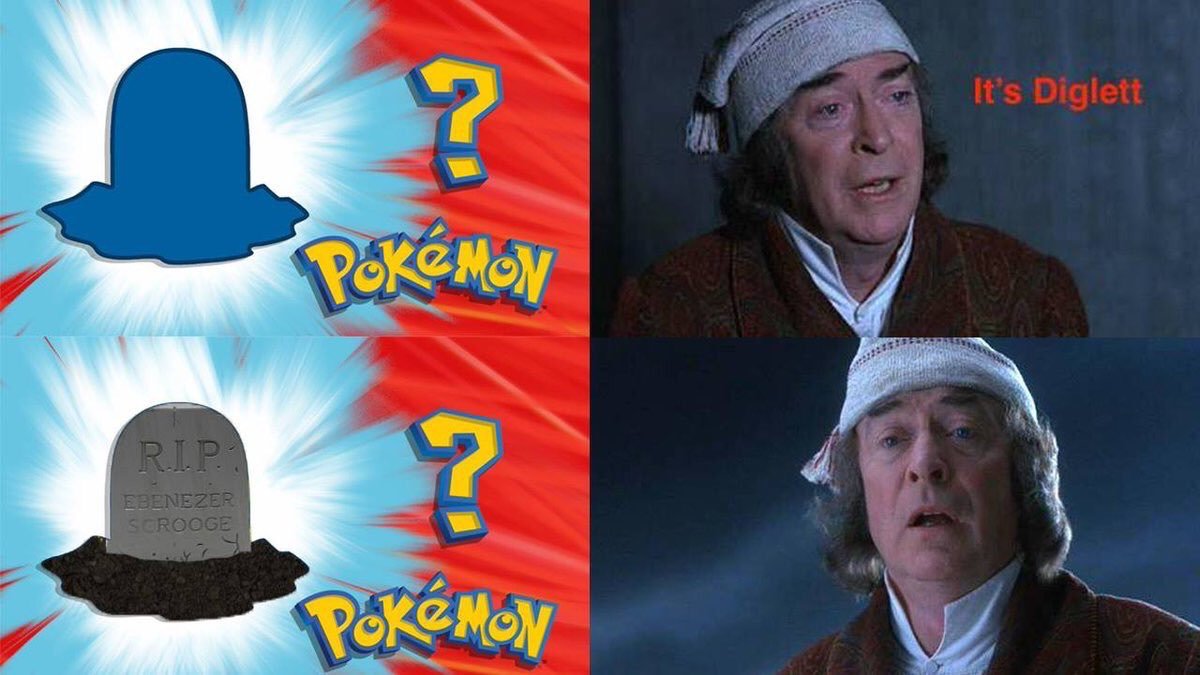 Who's That Pokemon? It's Scrooge's grave!