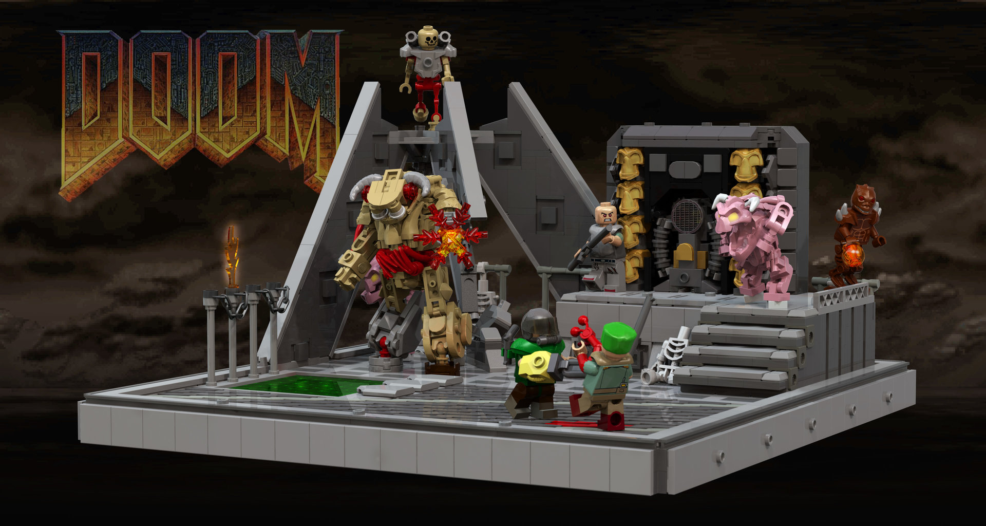 I Made various classic doom demons and weapons in LEGO! : r/Doom