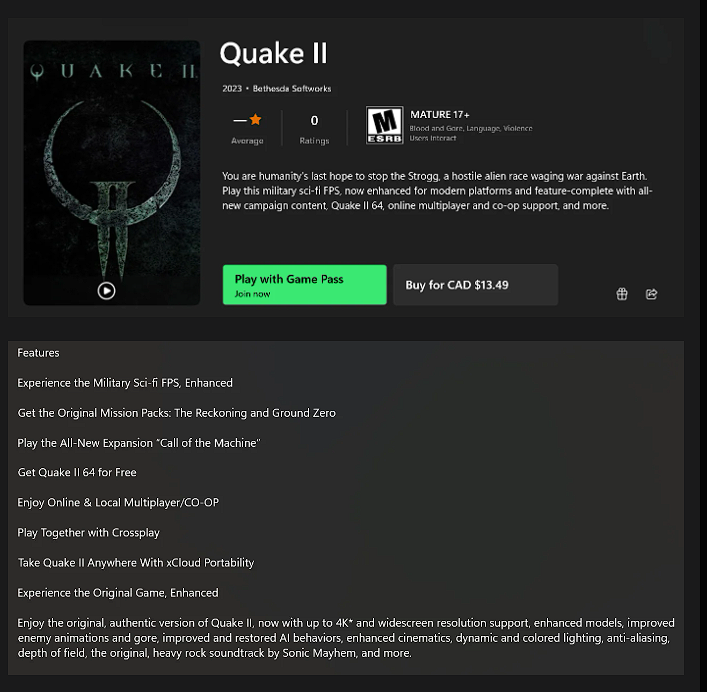 Quake ganha nova versão em 4K e já está disponível para download